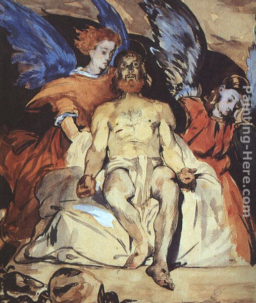 Christ with Angels painting - Eduard Manet Christ with Angels art painting
